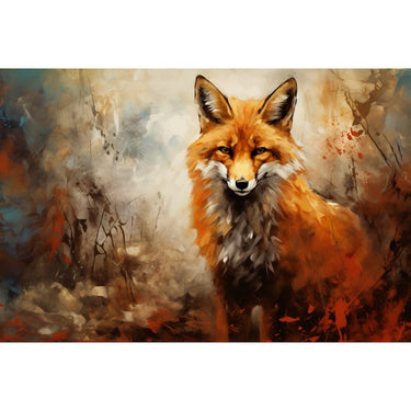 Fox Abstract Canvas